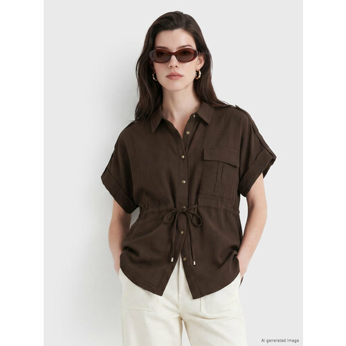 фото Рубашка lc waikiki, размер 38, dark brown
