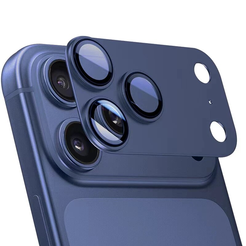 Алюминиевая пленка для объектива iPhone 17 Pro с AR-противоотражающим покрытием, полное покрытие для защиты камеры