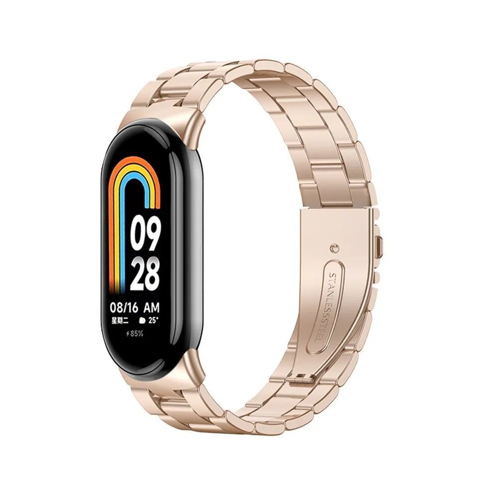 Металлический ремешок для Xiaomi Bracelet 8 Браслет из нержавеющей стали Сменный браслет