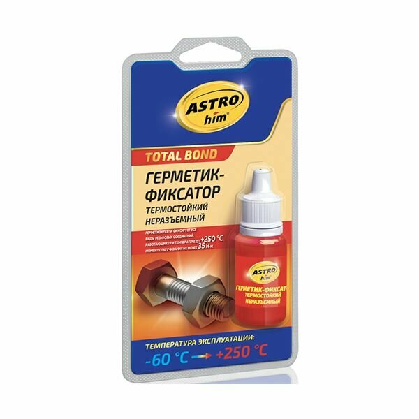 Astrohim Герметик-фиксатор термостойкий неразъёмный "Total Bond", 6 мл