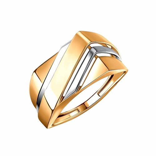 фото Кольцо diamant online, красное золото, 585 проба, размер 20, прозрачный
