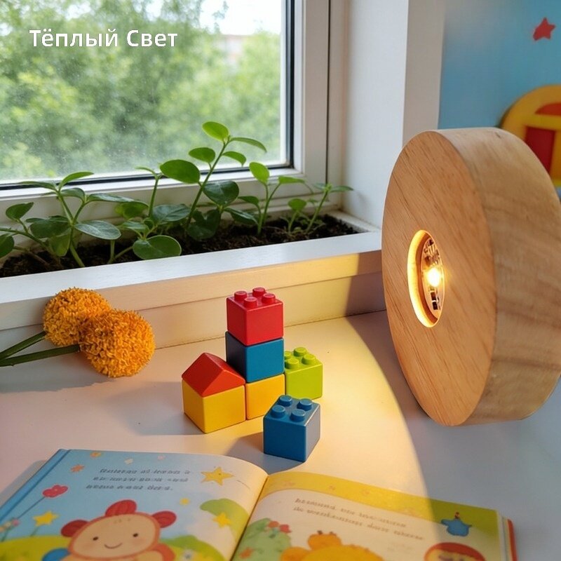 Светодиодная подставка с теплым светом на батарейках, универсальный стенд для демонстрации изделий из хрусталя, стекла и смолы, аварийная и интерьерная лампа для спальни, гостиной, вечеринок и подарков