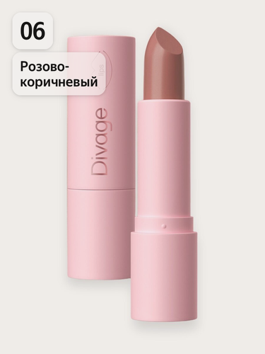 Изображение товара Divage Помада для губ кремовая Praline тон 06 розово-коричневая