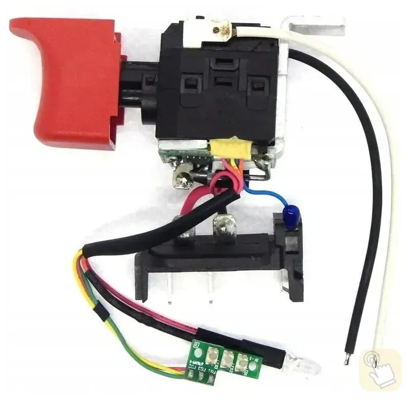 ОРИГ_ИНАЛ. Выключатель (кнопка) для Metabo PowerMaxx BS 00079001 10.8, BS 12, SB 10,8-12 343412370/343410350 00079000