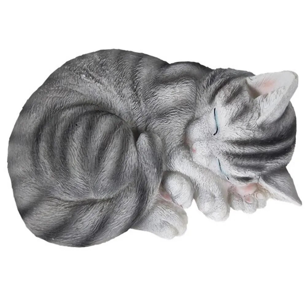 Фигурка спящей кошки
