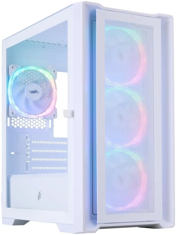 Корпус 1STPLAYER TRILOBITE T4 MESH ARGB White / T4-WH-4FS7-W