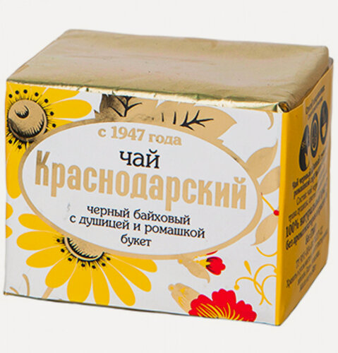 Изображение товара "Краснодарский с 1947 года" чай черный с душицей и ромашкой 50гр