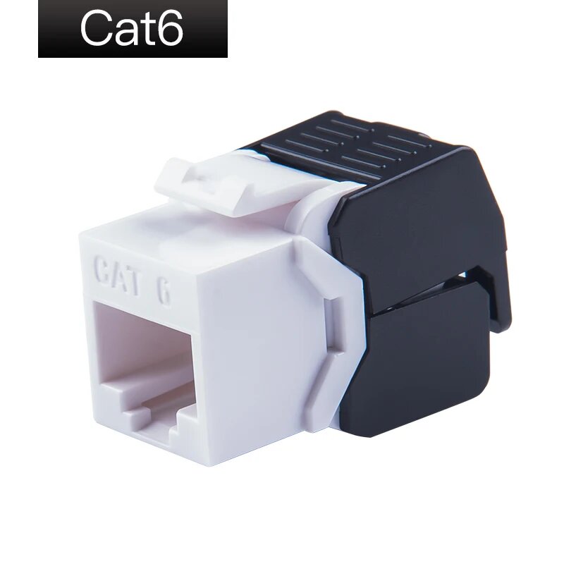 Linkwylan Gigabit Ethernet RJ45 CAT6 Keystone Jacks без инструментов 7 цветов