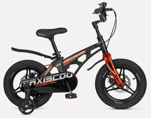 Изображение товара Детский велосипед Maxiscoo Cosmic Deluxe Plus 14' (2025) 14 Серо-оранжевый (90-110 см)