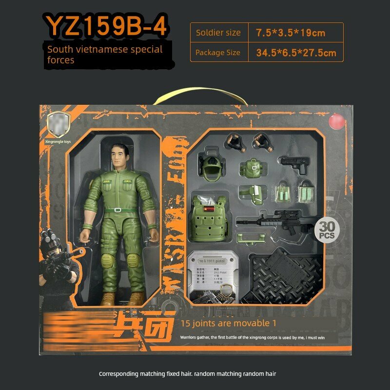 Реалистичная фигурка 1:9 с подвижными суставами для Южного Вьетнама спецназа, 30 шт.