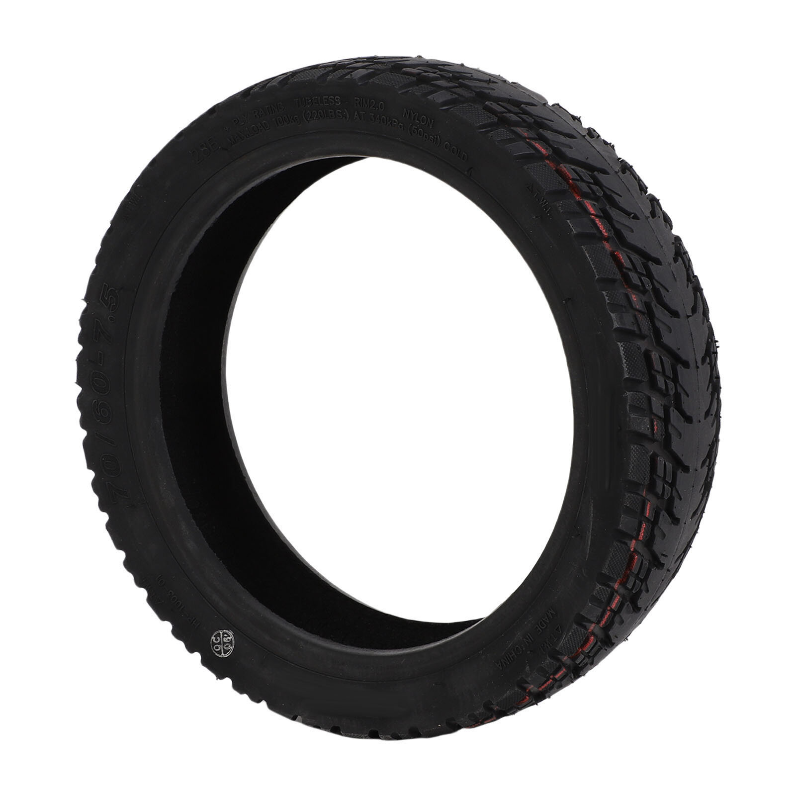 Вакуумная шина 70/60-7.5 для электросамоката Segway Ninebot ZT3 Pro, противоскользящая, амортизирующая, бескамерная.