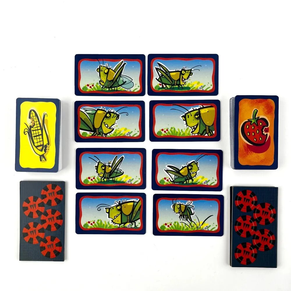 Настольные игры: Heuschrecken Poker, Polilla, KAKER LAKEN POKER, schummel - насекомые вечеринка коллекция