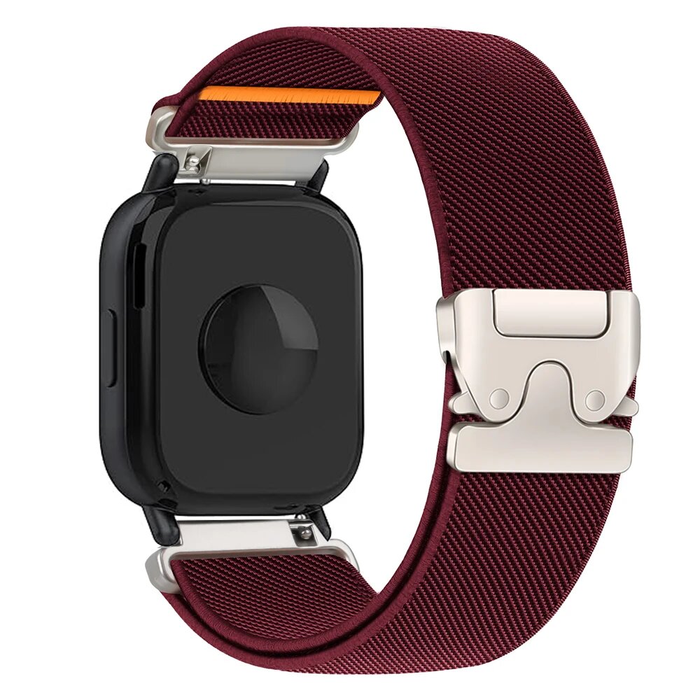 YEELUSEE Нейлоновый ремешок для Redmi Watch 5 Бордовый, Redmi watch 5 Active, wine red