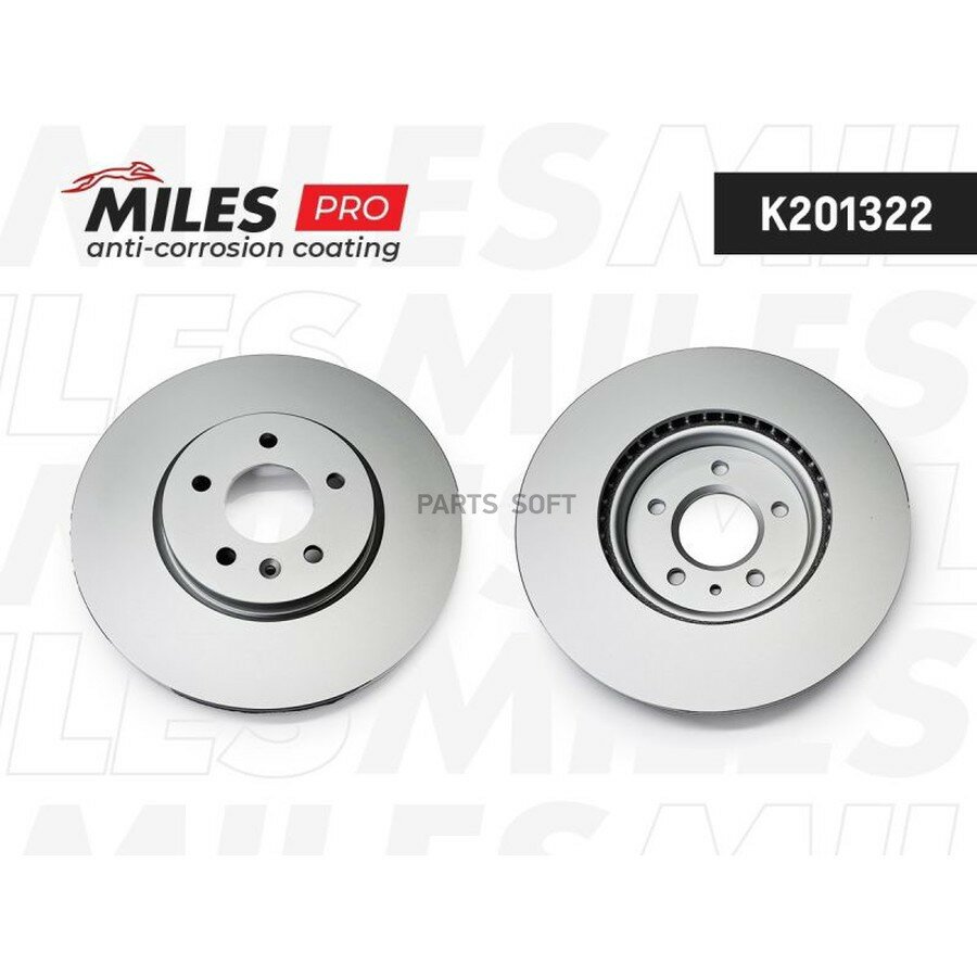 MILES K201322 Диск тормозной OPEL ASTRA J/ZAFIRA C 11- передний D=321мм. ()