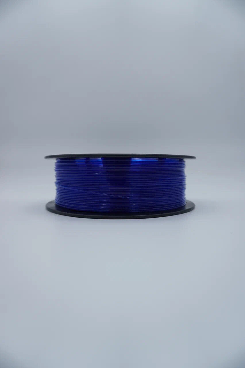 Пластик PETG для 3D печати Plastiq голубой-прозрачный, 1.75 мм, 1 кг. — фото 1