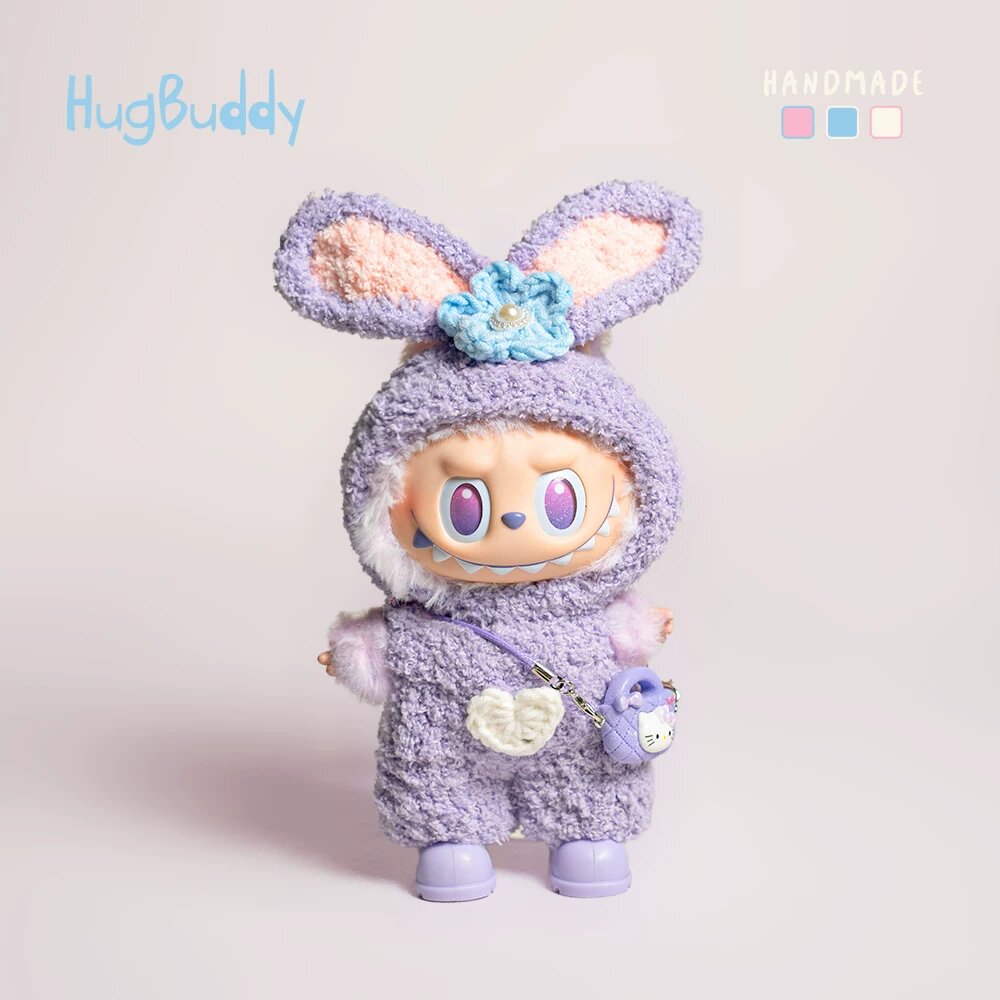 Ручная кружевная одежда Star Daisy с повязкой, обувью и сумкой для Labubu