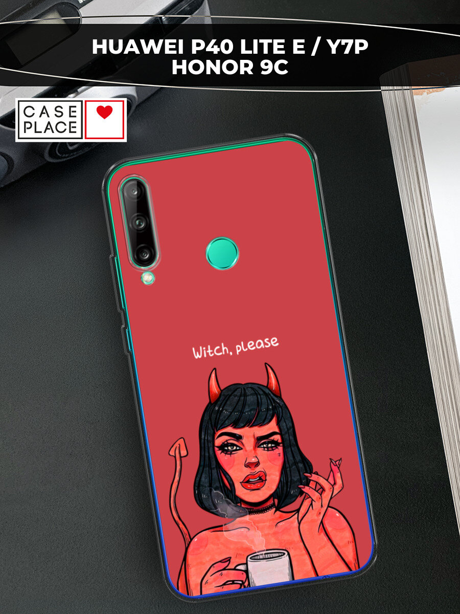 Чехол на Huawei P40 lite E / Хуавей П40 лайт Е с принтом Evil Girl