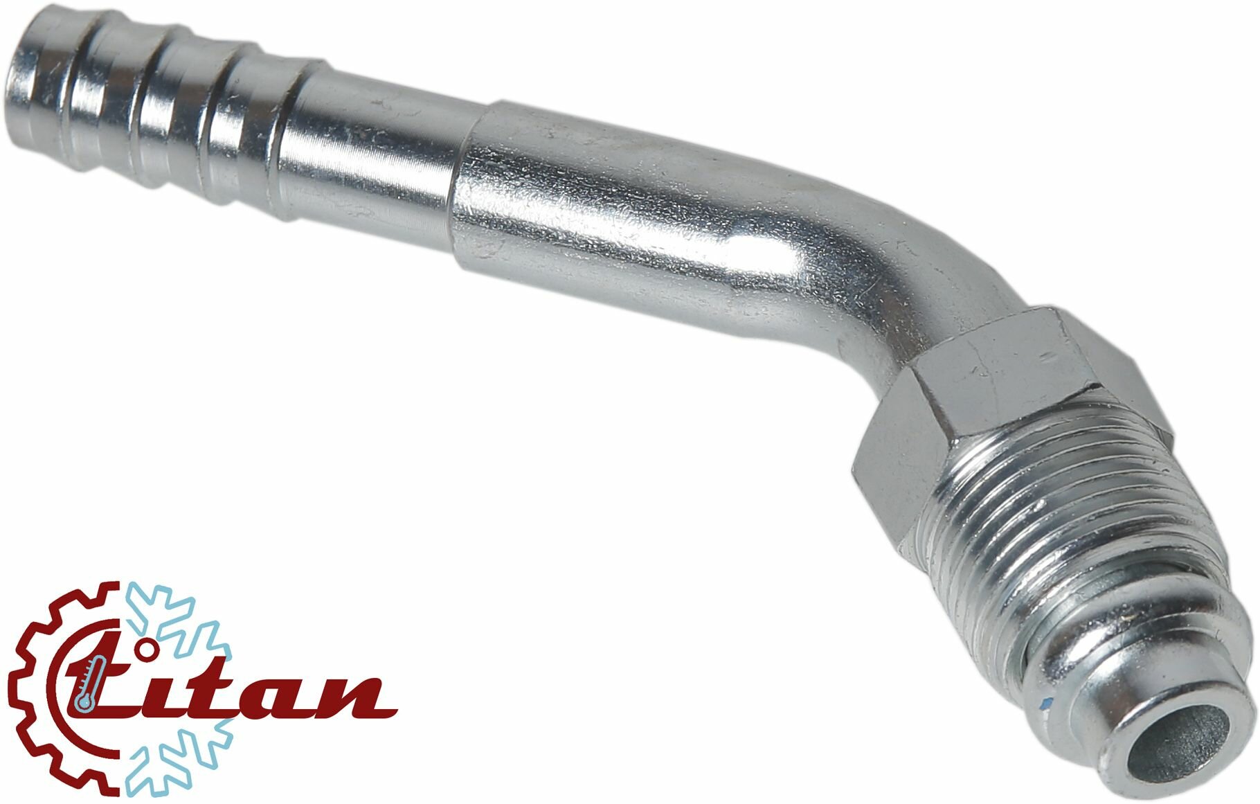 Фитинг стальной 10мм 1/2 №8х45 O-RING 3/4 -18UNF с гайкой с наружной резьбой TITAN