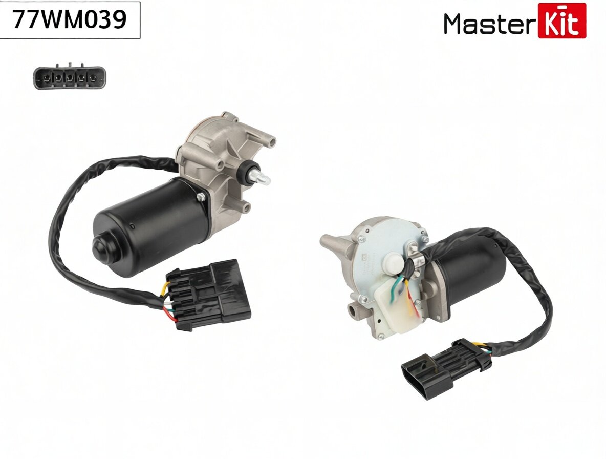 Мотор стеклоочистителя перед. Opel ASTRA G (T98)/ZAFIRA A (T98) 1998 - 2009 77WM039 MasterKit арт. 7