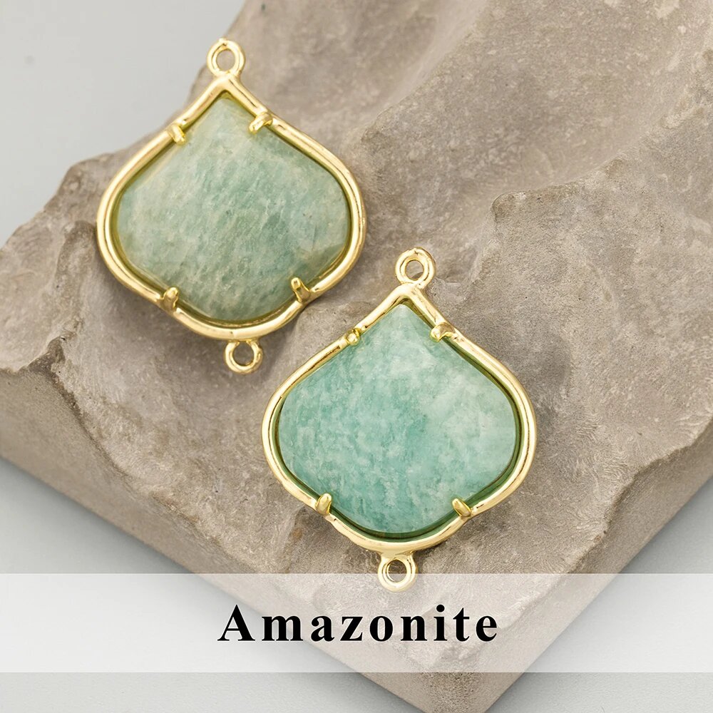 Подвески Amazonite изумрудные 4 шт. MF7503