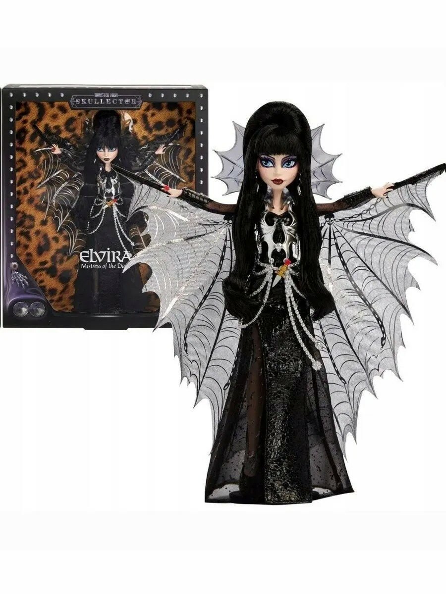 Кукла Mattel Monster High "Эльвира Повелительница Тьмы" HYV99, 32см, коллекционная