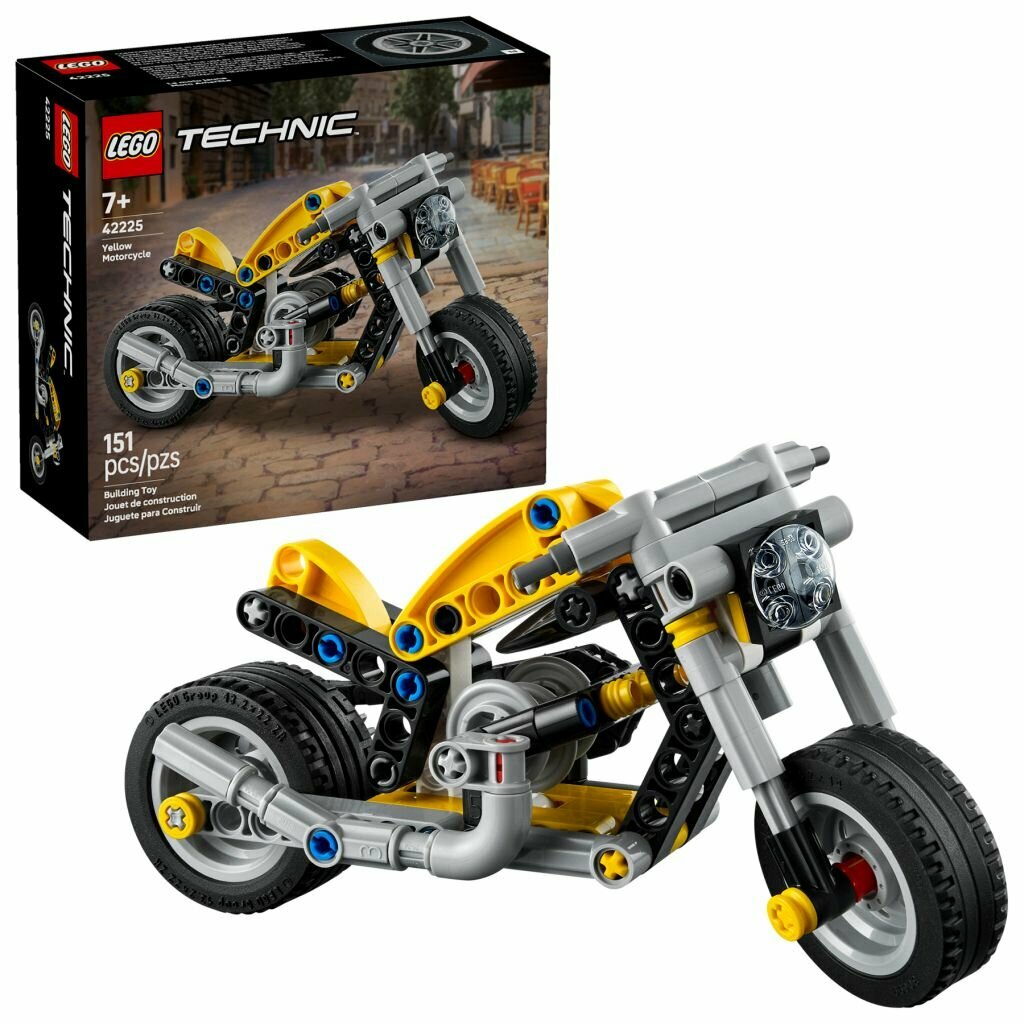 Конструктор LEGO Technic 42225 Желтый мотоцикл