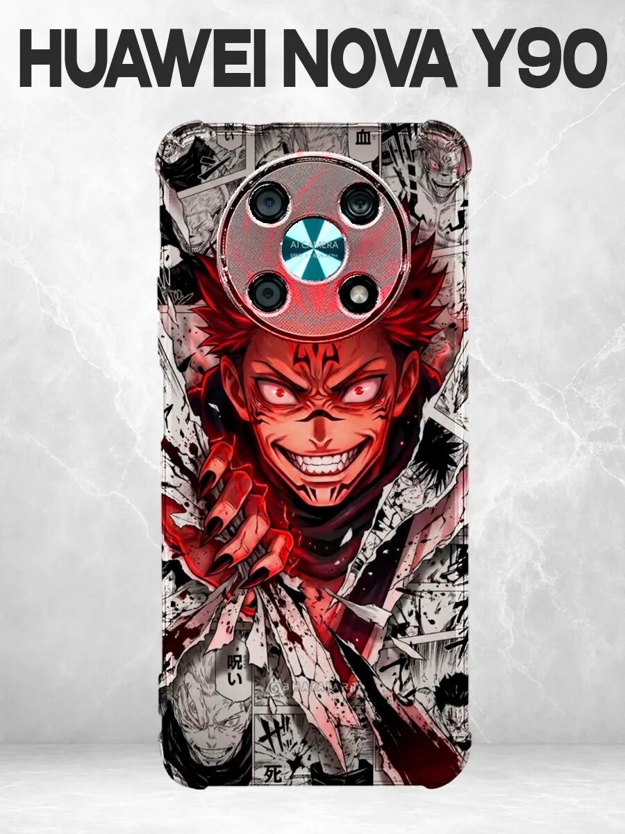 Чехол на Huawei Nova Y90 Сукуна Магическая битва манга