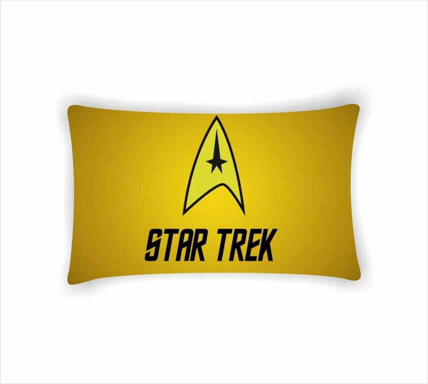 Подушка Star Trek, Стартрек №17, Картинка с одной стороны