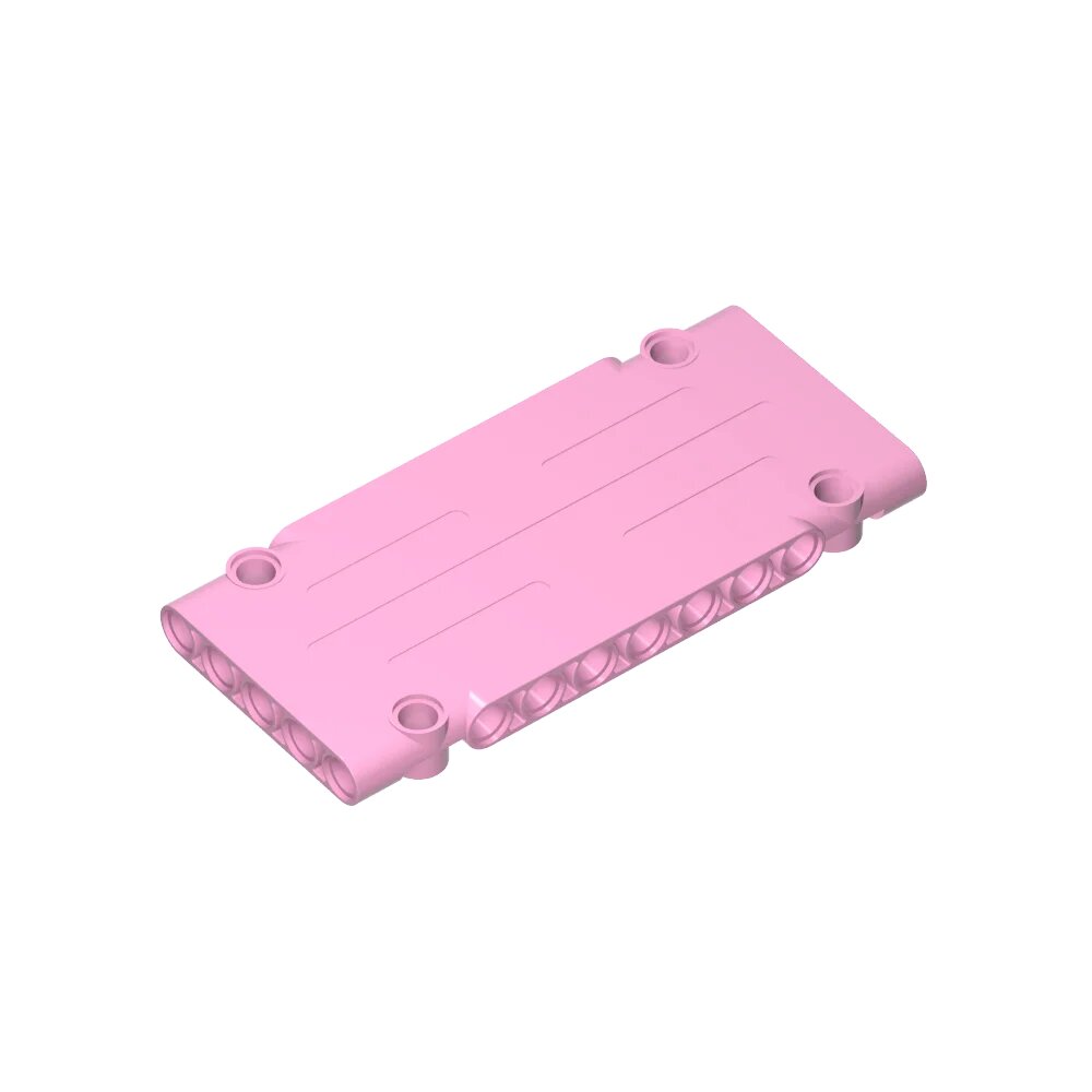 Розовый пластиковый блок Gobricks 64782, Цвет: 011