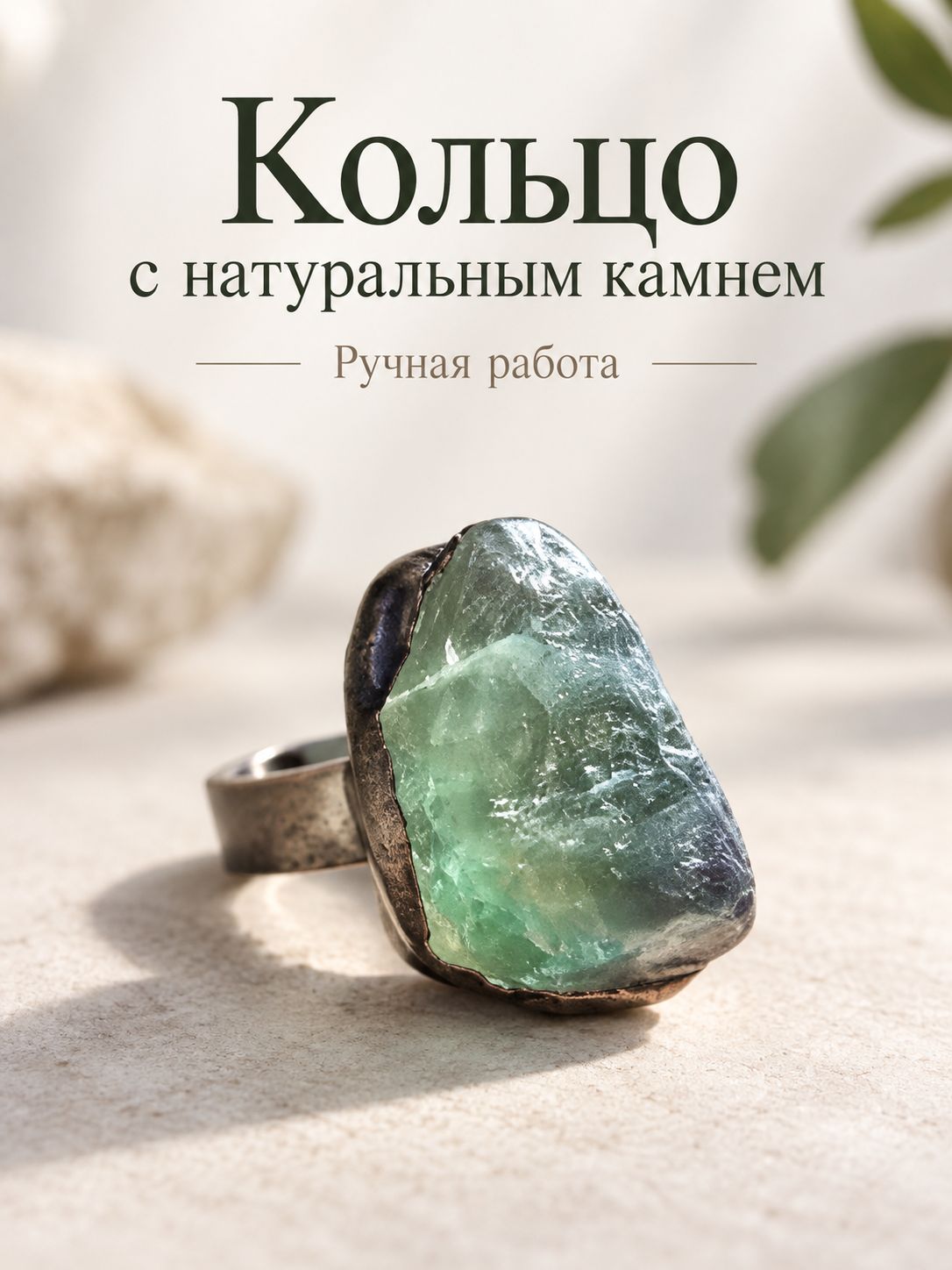 Ведьмино кольцо оберег талисман /флюорит