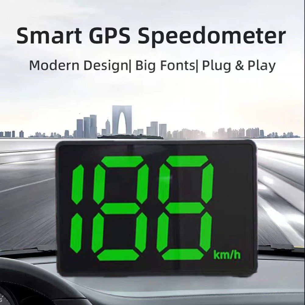 Цифровой автомобильный GPS-спидометр с проекцией на лобовое стекло, 5 В, дисплей KMH