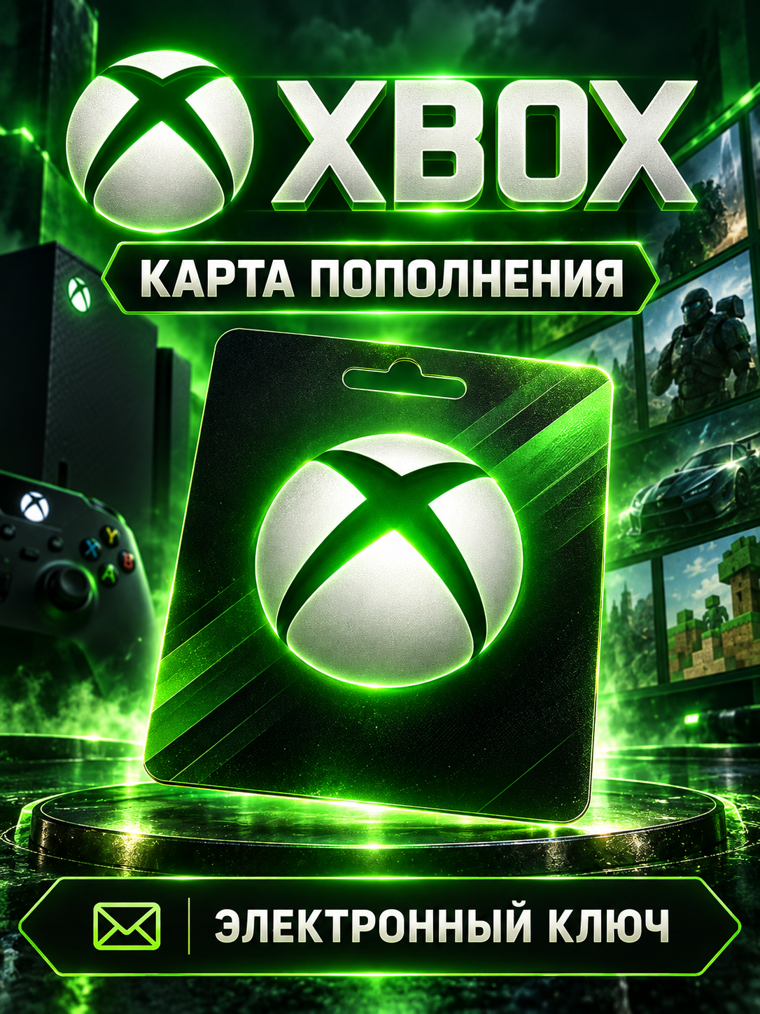 Карта пополнения Xbox 5 USD (США), электронный ключ
