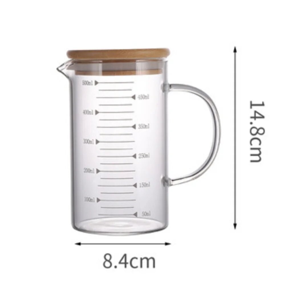 Стеклянные мерные стаканы 250-1000 мл 500ml