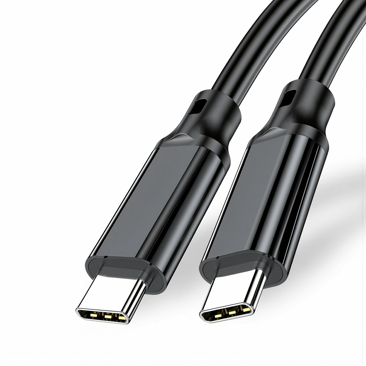 Кабель для портативного монитора фотоаппарата внешнего диска двойной USB-C 20 Гбит/с 8К видео 240 Вт быстрая зарядка длина 0.5 метра