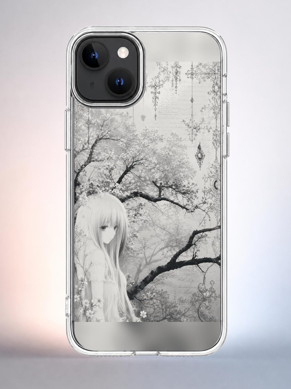 Чехол iPhone 15 Аниме девушка Y2K Indie Sleaze