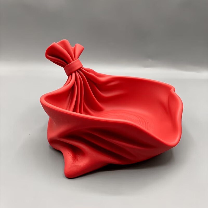 Новинка для трансграничной торговли: декоративный поднос с 3D-печатью и жатой текстурой, креативный элемент интерьера для хранения конфет, украшений и ключей.