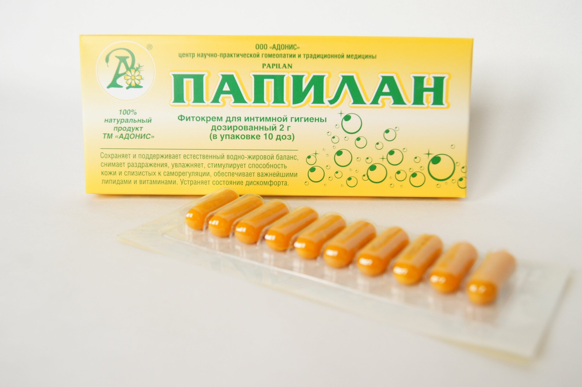 Свечи Папилан Флюид CO2, Адонис