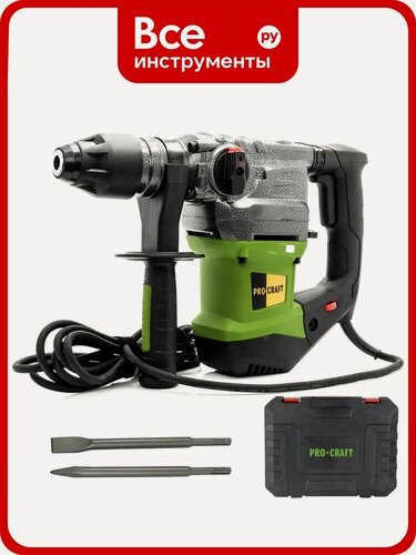 Изображение товара Перфоратор PROCRAFT 1500 Вт, 6,0 Дж, 0-4500 уд/мин, SDS+ BH2200