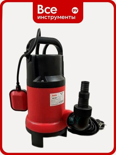 Изображение товара Насос фекальный JEMIX ФН-250-9 900 Вт, корпус пластик, макс. подъем 9 м, макс. произв. 15 куб. м/ч