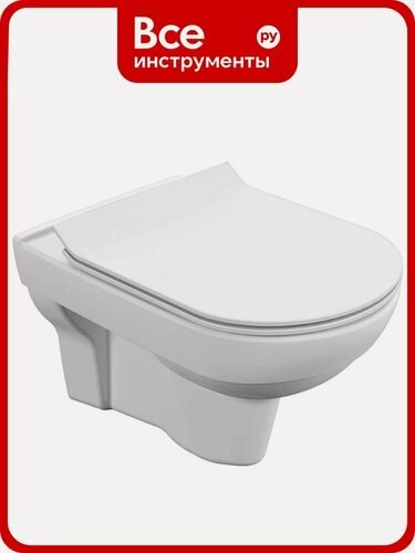 Изображение товара Подвесной унитаз Cersanit City Clean On DPL EO slim MZ-CITY-COn-S-DL-w