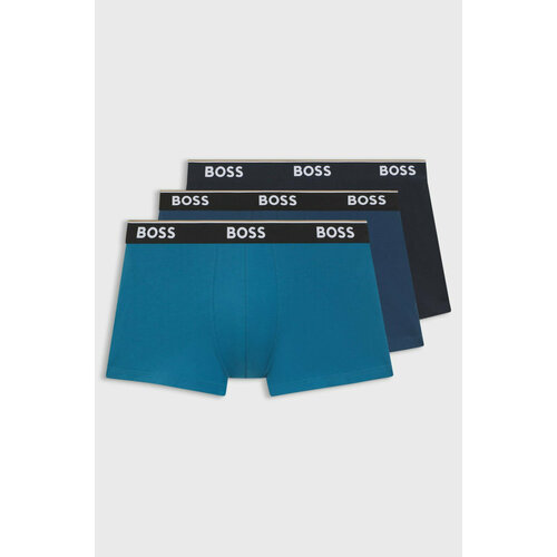 фото Трусы boss trunk power 3 pack, комплект из 3 шт., размер m, черный, синий