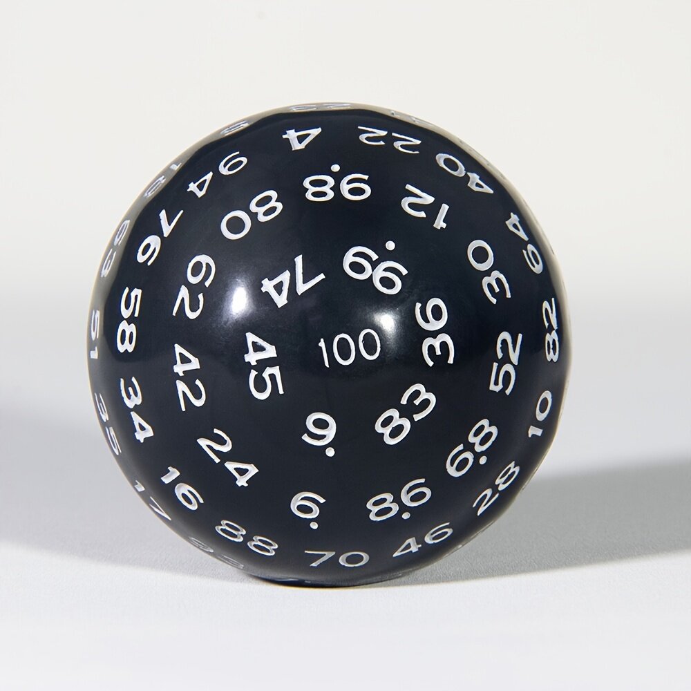 Игральная кость D100 на 100 граней для настольных игр, синяя