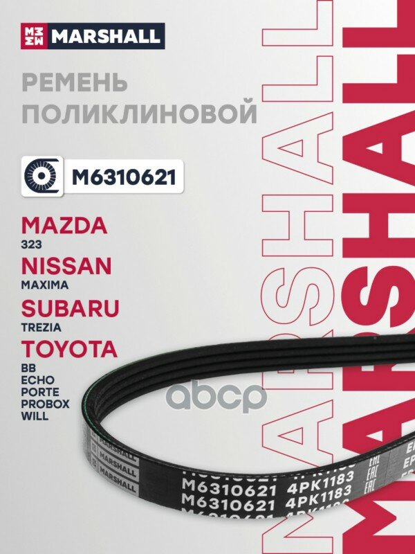 Ремень поликлиновой MARSHALL арт. M6310621