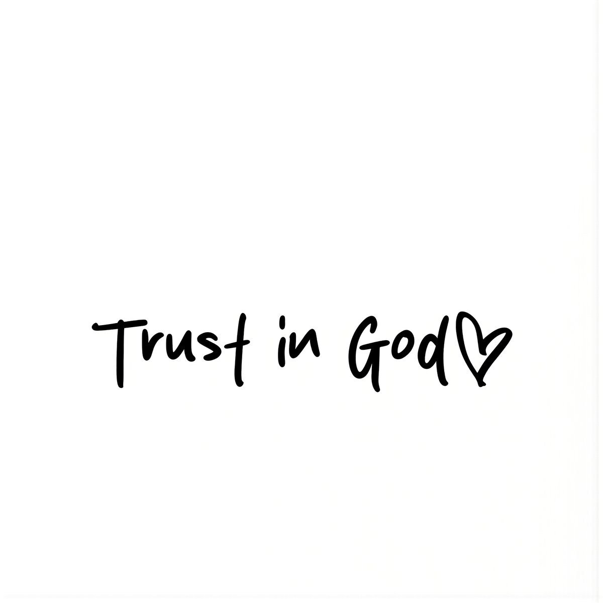 Наклейка размером 9 см для зеркала заднего вида автомобиля надпись Trust in God декоративный элемент белая печать