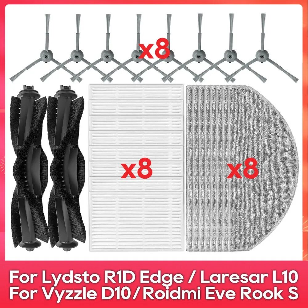 Подходит для ( Lydsto R1D Edge, Roidmi Eve Rook S, MiWhole M9 Lite ) аксессуаров.