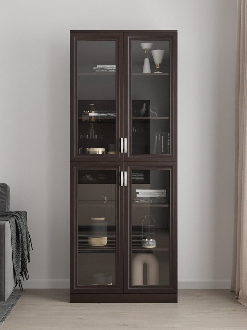 Книжный шкаф МебельЛэнд24 Библиограф - 2 №2 Венге 90x40x210