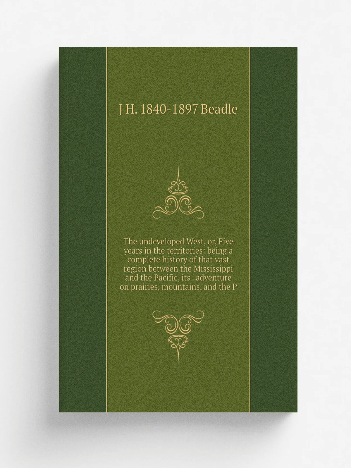 The undeveloped West, or, Five years in the territories: being a complete history of that vast region between the Mississippi and the Pacific, its . …