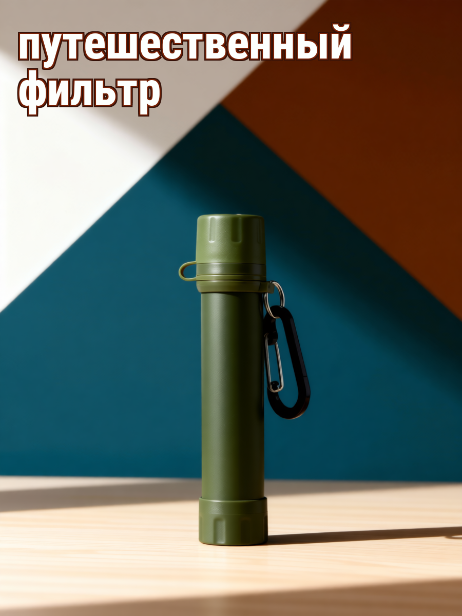 Переносной Фильтр Для Воды Компактный Очиститель Воды Для Кемпинга 17 5x3 Cm
