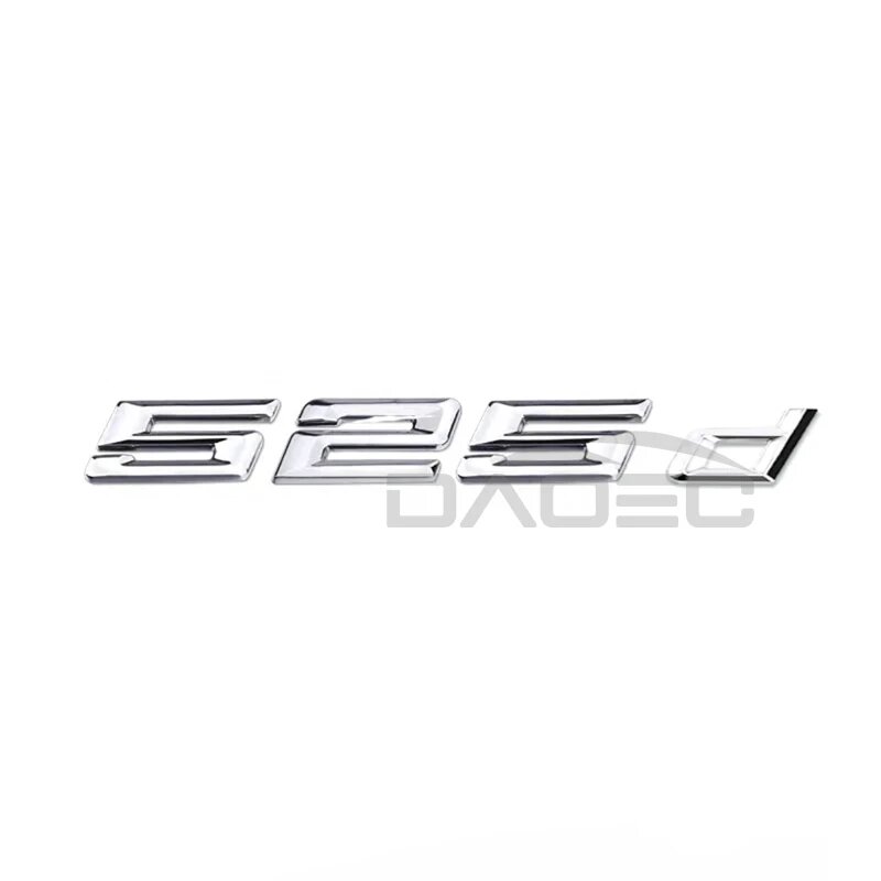 Наклейка BMW 3D ABS багажник с буквами логотипа Silver 525d