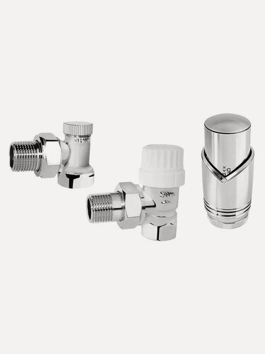 Изображение товара Комплект термостатический угловой 1/2" хром